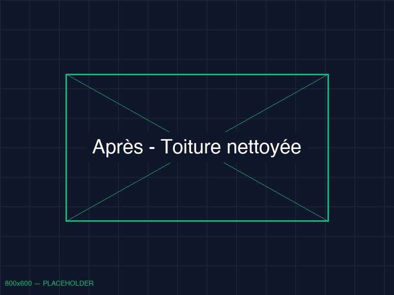 Toiture propre après démoussage professionnel à Hossegor